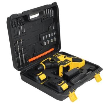 Imagem de Martelete Rotativo Com 2  Bateria e Acessórios Profissional - Knakasak