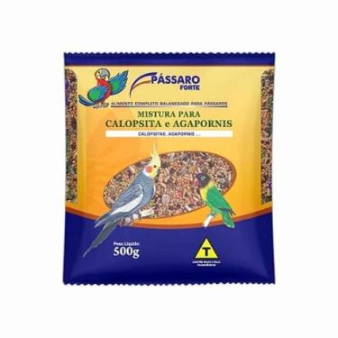 Imagem de Mistura para Calopsita E Agapornis 500gr - PASSARO FORTE