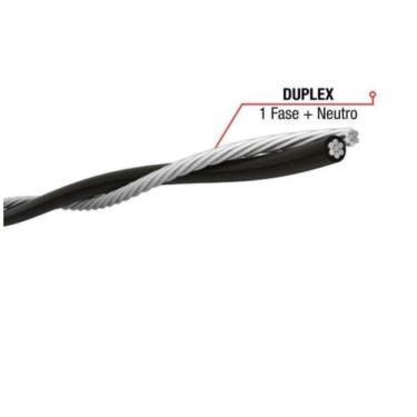 Imagem de Cabo De Alumínio Com 35 Metros Duplex Neutro 25mm Nú 0,6/1kv - megatro