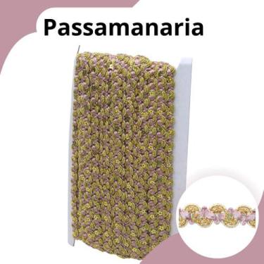 Imagem de Passamanaria Rose - Fita Galão - Rolo C/20 Metros - 49 Nybc