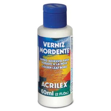 Imagem de Verniz Mordente 60ml Acrilex para Fixar de Folhas de Ouro