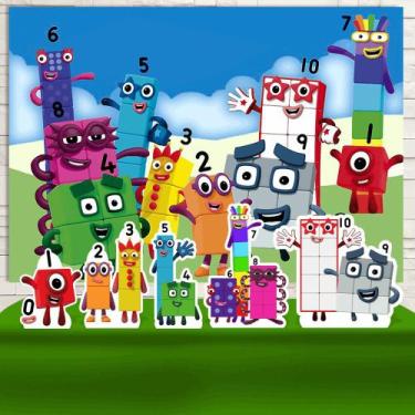 Imagem de Kit Festa Prata  Numberblocks - IMPAKTO VISUAL