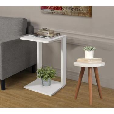 Imagem de Mesinha Pés Palito Resistente Moderna Elegante Mesa Quadrada - Colomi