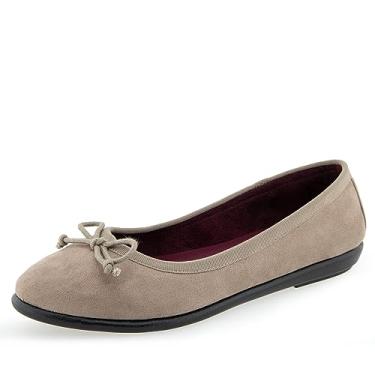 Imagem de Aerosoles Sapatilha feminina Homebet Ballet, Trench Coat Camurça Sintética, 41