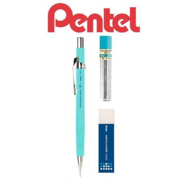 Imagem de Lapiseira Tecnica Pentel 0,7mm P-207 Sharp Verde Esm + Itens