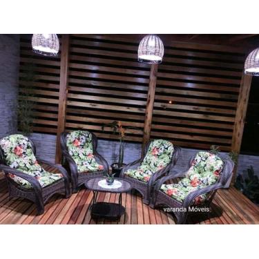 Imagem de Jogo De Poltronas Descanso em Fibra Sintética Area externa Interna - V