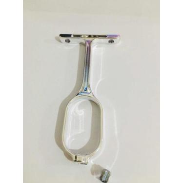 Imagem de 8 Suporte Central Para Tubo Cabideiro Oval Oblongo Bas 8 Uni - comerci