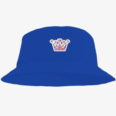 Imagem de Boné Chapéu Bucket Hat Estampado Coroa - MP Moda Masculina, Único, Azu