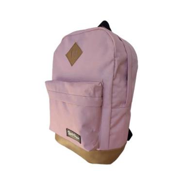 Imagem de Mochila masculina e feminina Ludoraal Barra bela Rosa/ Mochila escolar