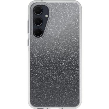 Imagem de OtterBox Capa para Samsung Galaxy A35 Prefix Series - Stardust (transparente/glitter), ultrafina, fácil de usar, bordas elevadas protegem a câmera e a tela, compatível com carregamento sem fio