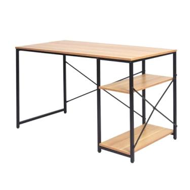Imagem de Loft7 Home Decor, Mesa Escrivaninha de Escritório Flan com Apoio Lateral 120 cm X 60 cm, Preto