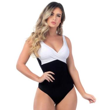 Imagem de Maiô Body Feminino Modelo 2022 Chapa Barriga Com Bojo Neon - MA Moda P