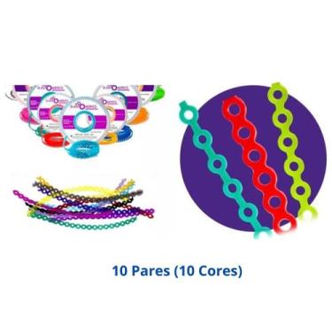 Imagem de Corrente Elástica Borrachinha de Aparelho Ortodôntico Colorido 10 Pare