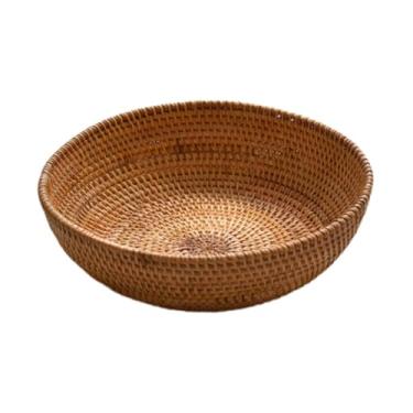 Imagem de ＡＷＨＡＯ Cesta de Tecido Organizadora de Lanches E Pães Empilháveis, Cestas de Armazenamento Sólidas para Casa, Tigela de Frutas para Mesa, Sala de Jantar, Esc, Médio