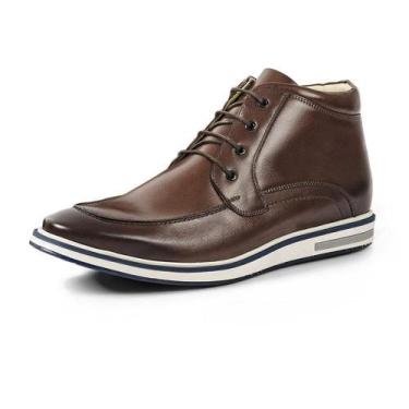 Imagem de Bota Casual Masculino Couro Legítimo High Leather Reverso - 1132 - Tab