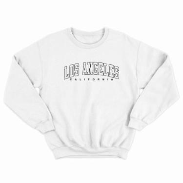 Imagem de Moletom Unissex Blusa de Algodão - Los Angeles Califórnia  - Street Vo
