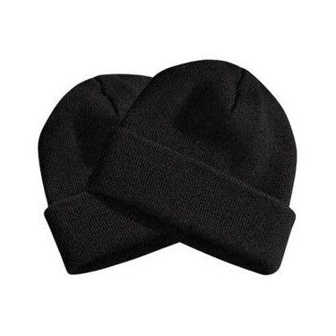 Imagem de Touca Frio Inverno Básica Gorro Preto Unissex - LU
