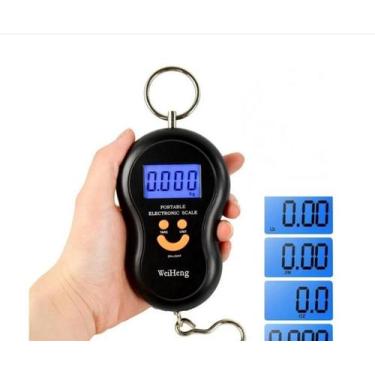 Imagem de Balança Digital De Mão Portátil Com Gancho Para Até 50kg - outro