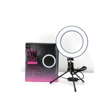 Imagem de Ring Light Profissional Led De Mesa Tripé 6 Polegadas - N/A