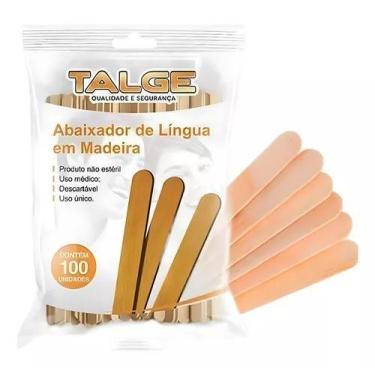 Imagem de Abaixador de Lingua 100un Descartavel Palito Depilacao. - TALGE