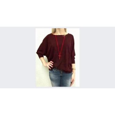 Imagem de Blusas Manga Morcego - Ind Da MOda, Vermelho, G