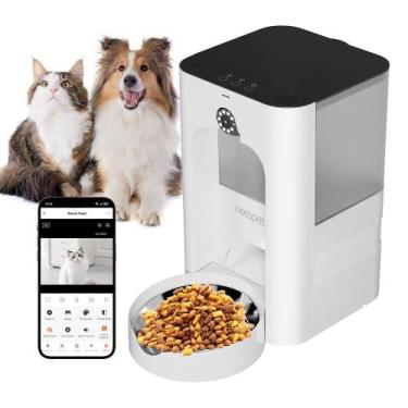 Imagem de 4l Alimentador De Ração Para Gatos Dispensador Câmera Newpet