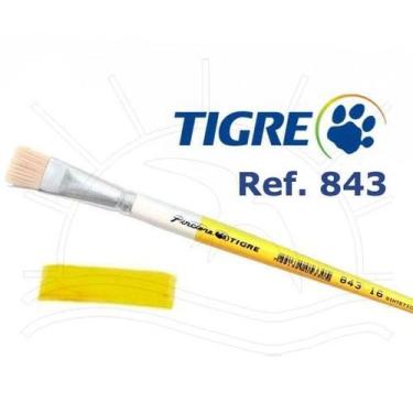 Imagem de Pincel Tigre 843 - Chato, 04