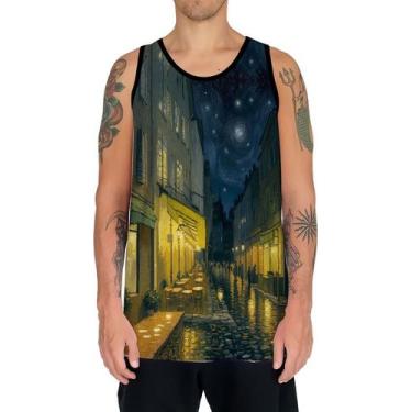 Imagem de Camiseta Regata Van Gogh Releitura Café no Terraço à Noite 4 - Enjoy S