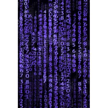 Imagem de Purple Matrix Number Journal: Digital Number Pattern Notebook (Blank Lined Journal, 6"x9" Lined Pages, 120 pages)