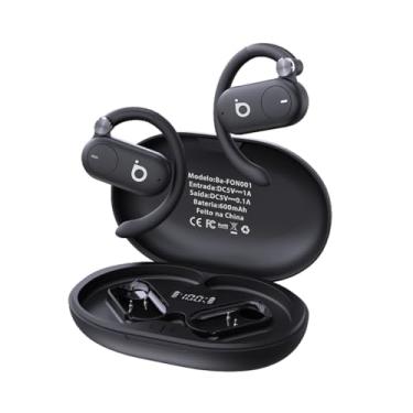 Imagem de Fones de Ouvido Sem Fio Basike D91, Bluetooth 5.4, Estéreo Hi-Fi, Tela LED, 100h Standby, Leve e Confortável, Ideal para Corrida e Exercícios (Preto)