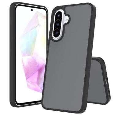Imagem de Ryphez Capa para Samsung Galaxy A36 5G, Galaxy A56 5G, proteção contra quedas de grau militar à prova de choque com capa traseira translúcida fosca para Galaxy A56 5G e Galaxy A36 5G (preto)