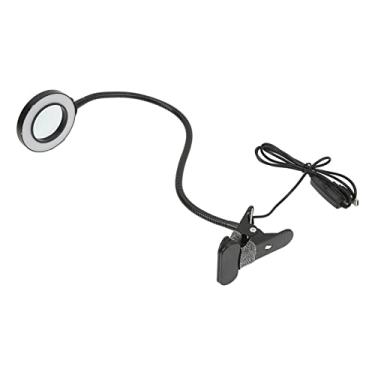 Imagem de Lupa Com Luz e Suporte, Lâmpada de Mesa Com Ampliação LED 3x Brilho Ajustável Com Clipe e Cabo USB para Leitura, Idosos, Hobbies, Artesanato