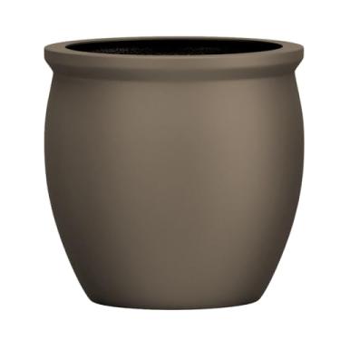 Imagem de Vaso Vietnamita Fibra De Vidro Caribe M 38cm Decorativo (Bronze Fosco)