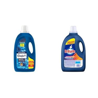 Imagem de Kit Amaciante Concentrado Comfort Frescor Intenso 3L + Sabão Líquido Brilhante 5L