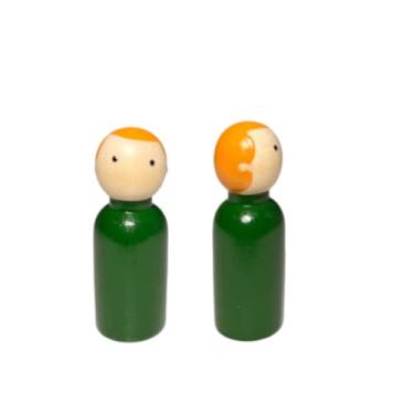 Imagem de Bonecos de Madeira Pequeno Bert - Unidade - Bonecos para Constelação Familiar (MASCULINO 3,3CM)