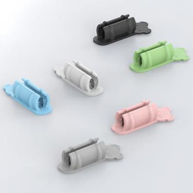 Imagem de Aufuga Porta-canetas Sitcky, suporte adesivo para mesa, parede e notebook, suporte de marcador de quadro branco e organizador de caneta de máquina de escrever para sala de aula, casa e escritório (6