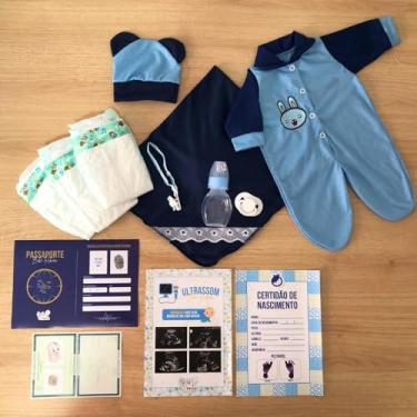 Imagem de Enxoval Bebê Reborn Menino Acessórios E Bolsa Maternidade
