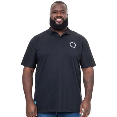 Imagem de Camisa Polo Onbongo Plus Size Piquet Preta ON341 Preto