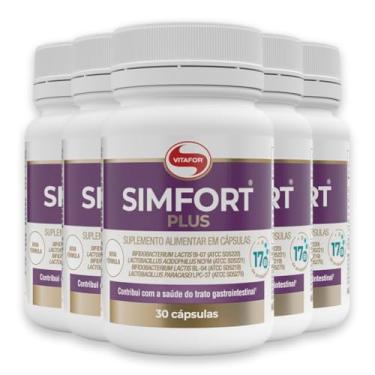 Imagem de Kit 5 Simfort Plus Vitafor 30 Cápsulas