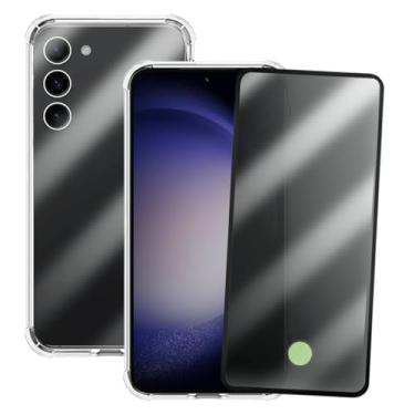 Imagem de Kit Capinha Anti Shock e Película Privacidade 3D Anti-Spy Compatível Samsung Galaxy S23