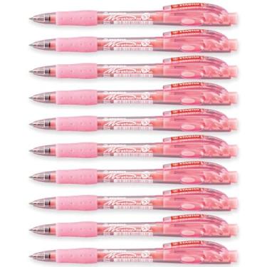 Imagem de STABILO Marathon - Caneta esferográfica retrátil - fina - pacote com 10 - rosa