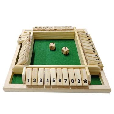 Imagem de Jogo de dados Shut The Box DC-BEAUTIFUL para adultos de 2 a 4 jogadore
