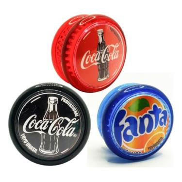 Imagem de Kit Com 3 Io-io (ioio, Yo-yo) De Rolamento Coca Profissional (Kit 3, 3)