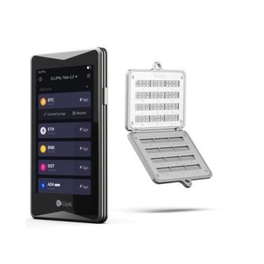 Imagem de Carteira de hardware criptográfica ELLIPAL Titan 2.0 + Metal Seed Stee