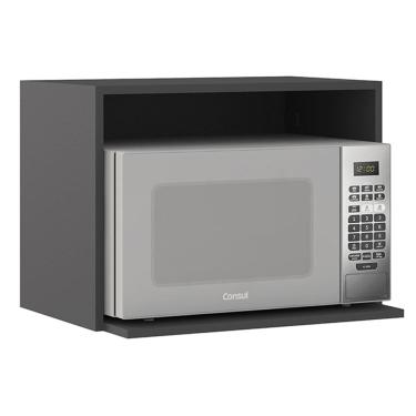 Imagem de Armario Aereo Nicho Microondas 58 cm 12542 Etti Grafite PLN