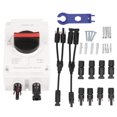 Imagem de Isolador elétrico fotovoltaico, interruptor de transferência solar, painel de comutação solar, adequado para uma ampla gama de sistemas de energia solar (2 en 1)