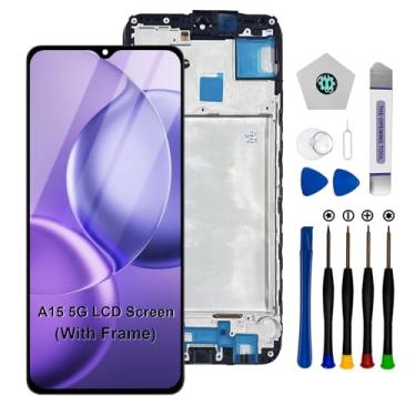 Imagem de Kit de substituição de tela para Samsung Galaxy A15 5G com moldura de 6,6 polegadas para Samsung Galaxy A15 A156u A156e A156w S156dl S156vl Montagem digitalizador de tela LCD sensível ao toque com
