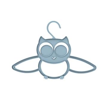 Imagem de Cabide Coruja, Azul Bebê (Kit con 6), Crippa