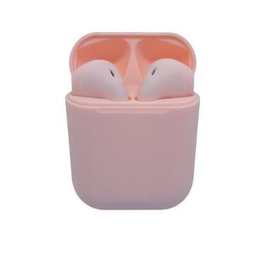 Imagem de Fone De Ouvido Sem Fio Bluetooth I12 5.0 Tws Branco - Rosa