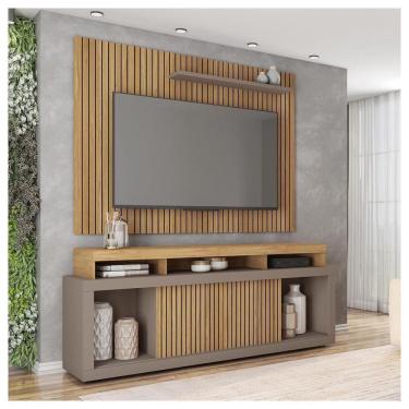 Imagem de Rack E Painel Para Tv Até 70 Polegadas Marrom Aegon Caemmun